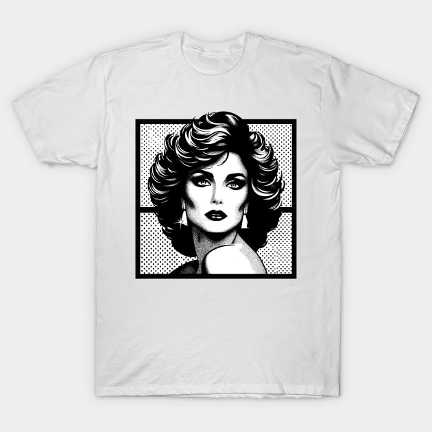 Pop Art Girl 80s T-Shirt by byb